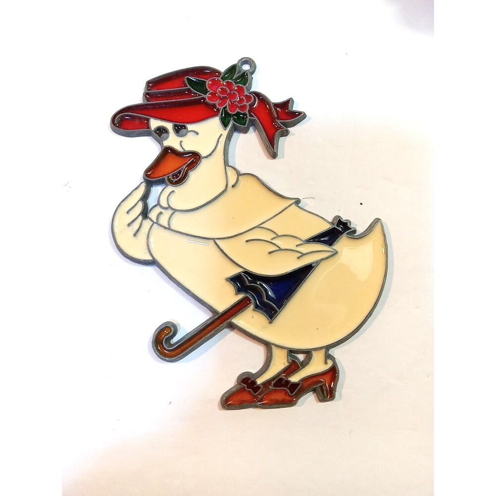 Mother Goose Suncatcher  Sun Catcher Stained Glass 6”